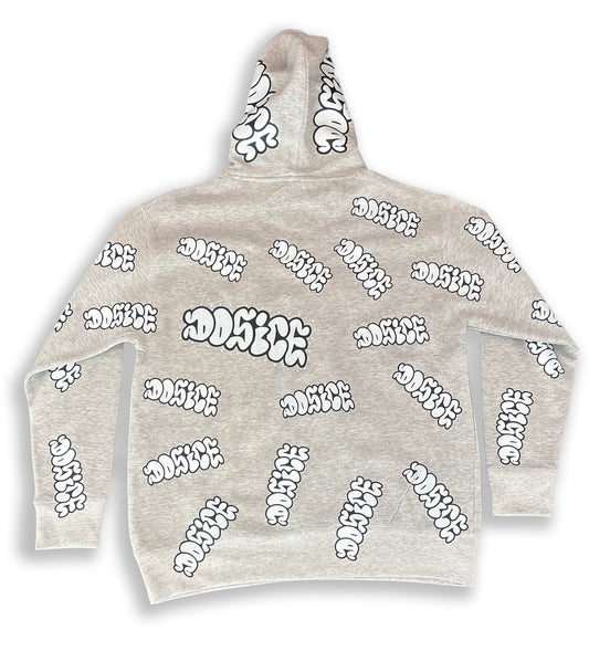 DOSICE "rinestone throwie" hoodie