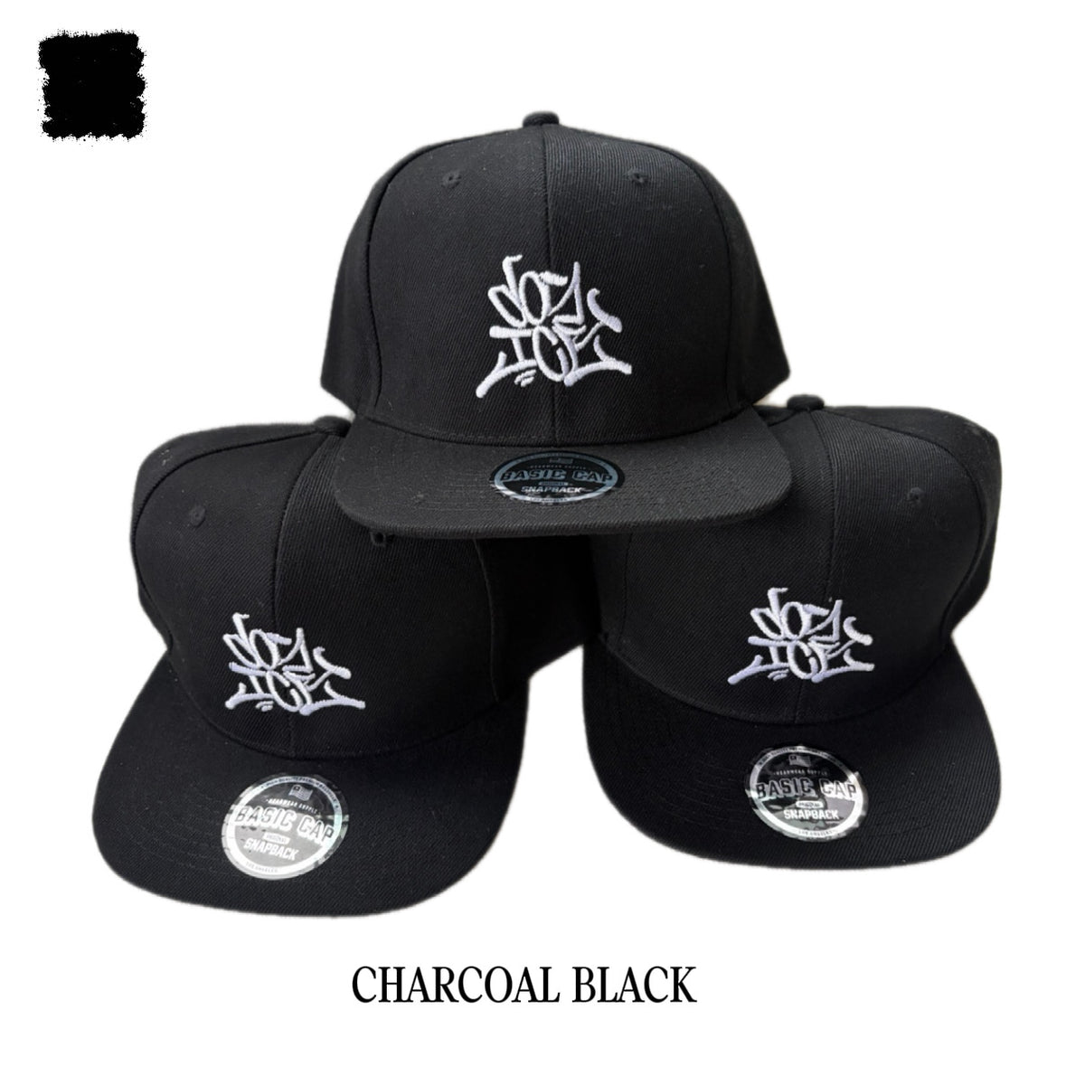 Charcoal black handstyle hat