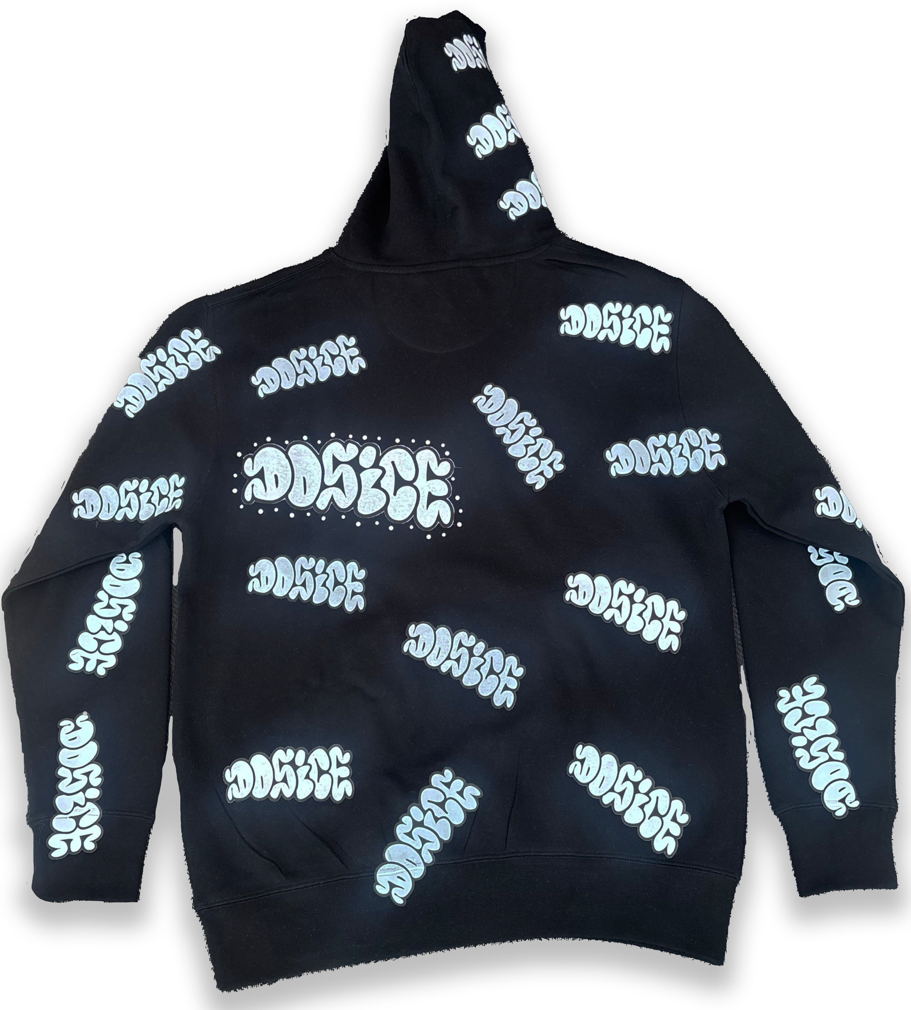 DOSICE "rinestone throwie" hoodie