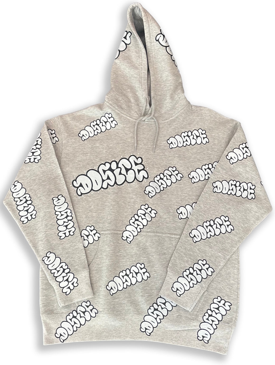 DOSICE "rinestone throwie" hoodie