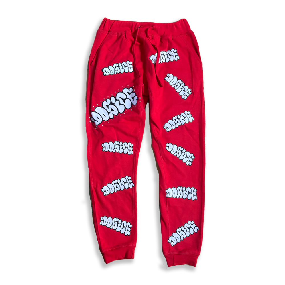 DOSICE "rinestone throwie" sweatpants