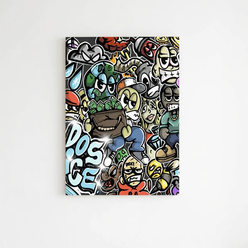 DOSICE CHARATER PRINT CANVAS